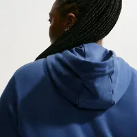 Nike Sportswear Club Fleece жіноча Graphic Pullover Толстовка з капюшоном (великі розміри) блакитний