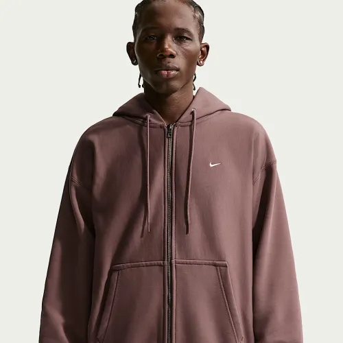 Nike Solo Swoosh чоловічі Full-Zip Fleece Толстовка з капюшоном колір фіолетовий