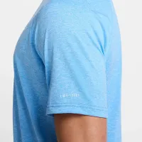 Nike чоловічі Heatheколір червоний Short-Sleeve Hydroguard Swim Shirt блакитний