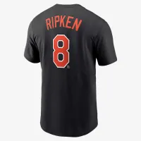 Cal Ripken Jr. Baltimore Orioles Cooperstown Fuse мужские Nike MLB футболка цвет черный