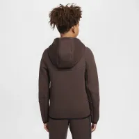 Nike Sportswear Tech Fleece Big детские Full-Zip Толстовка с капюшоном цвет коричневый