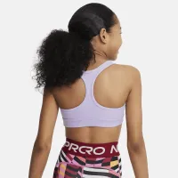 Nike Swoosh Big детские (Girls') Sports Bra цвет фиолетовый