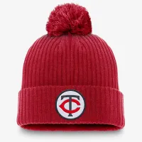 Minnesota Twins Cooperstown Peak чоловічі Nike MLB Cuffed Pom Beanie колір червоний