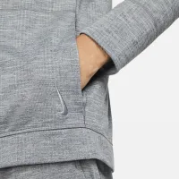 Nike Yoga Dri-FIT мужские Full-Zip Jersey Толстовка с капюшоном цвет серый