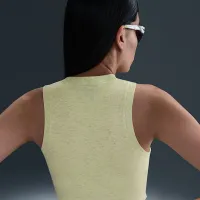 Nike Sportswear Chill Knit жіноча Tight Cropped Mini-Rib Tank Top Yellow