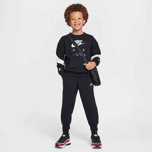 Nike Sportswear Little дитячі Air Fleece 2-Piece Crew комплект колір чорний
