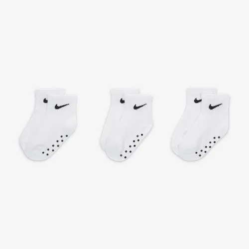 Nike Core Swoosh Baby (6-12M) Gripper носки Box набор (3 пары) цвет белый