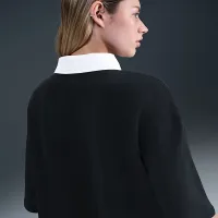 Nike Sportswear жіноча оверсайз Short-Sleeve Polo Top колір чорний