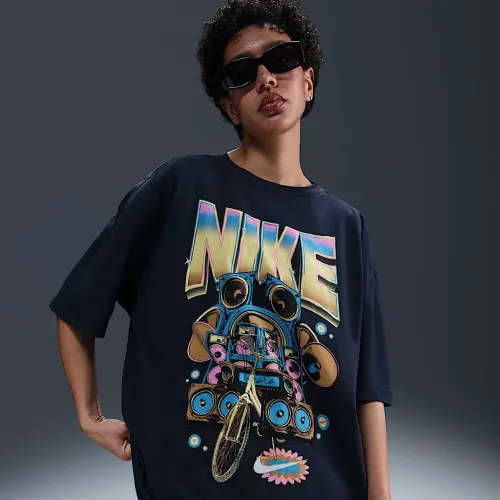 Nike Sportswear женская оверсайз Short-Sleeve футболка цвет черный