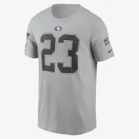 Christian McCaffrey San Francisco 49ers Salute to Service чоловічі Nike NFL футболка колір сірий