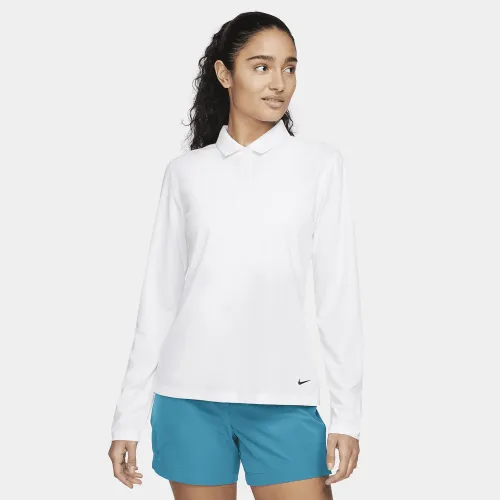 Nike Dri-FIT Victory жіноча Long-Sleeve для гольфу Polo колір білий