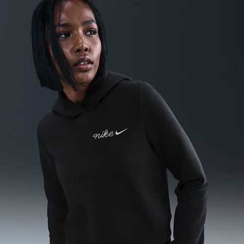 Nike Sportswear Phoenix Fleece жіноча Shrunken Толстовка з капюшоном колір чорний