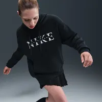 Nike Sportswear Phoenix Fleece женская оверсайз Pullover Толстовка с капюшоном цвет черный