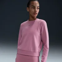 Nike Dri-FIT One женская Crew-Neck French Terry свитшот Pink