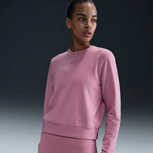 Nike Dri-FIT One женская Crew-Neck French Terry свитшот Pink