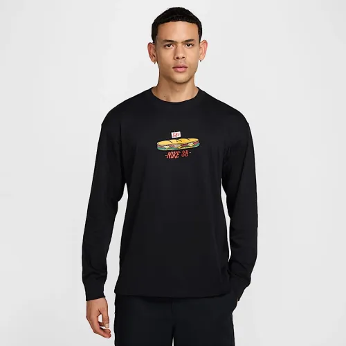 Nike SB Long-Sleeved Max90 Skate футболка колір чорний