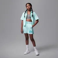 Nike Jordan Dri-FIT тренувальні Camp Big дитячі Jumpman Mesh шорти блакитний
