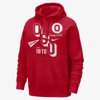 Ohio State Club мужские Nike College Толстовка с капюшоном цвет красный