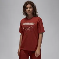 Nike Jordan Flight Heritage жіноча Graphic футболка колір червоний