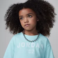 Nike Jordan Little детские Graphic футболка цвет зеленый