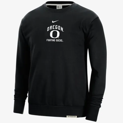 Oregon Standard Issue мужские Nike College Fleece Crew-Neck свитшот цвет черный