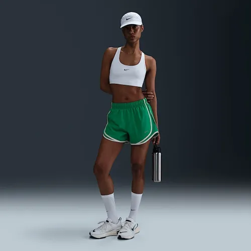Nike Tempo женская Dri-FIT Mid-Rise Brief-Lined Running шорты цвет зеленый