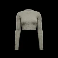 Nike Sportswear Phoenix Cozy Букле женская Tight Long-Sleeve Knit Top цвет зеленый
