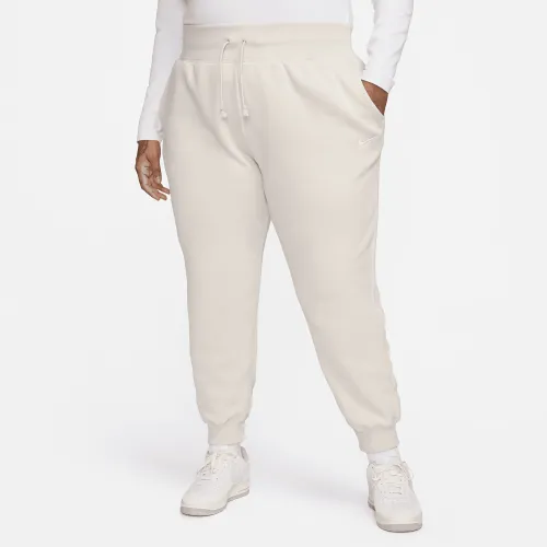 Nike Sportswear Phoenix Fleece женская С высокой Талией Joggers (большие размеры) цвет коричневый