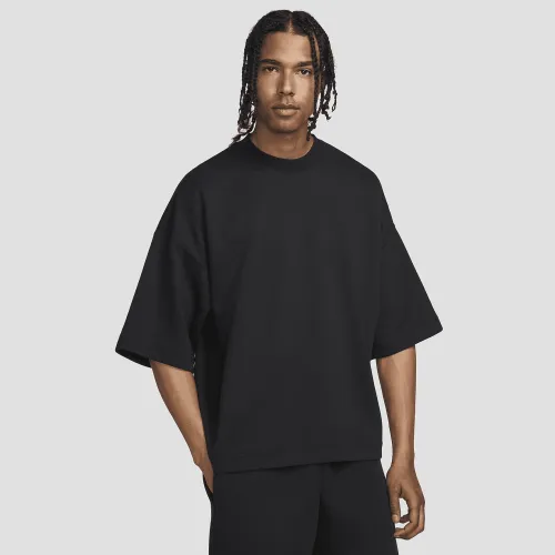Nike Tech чоловічі Short-Sleeve Fleece Top колір чорний