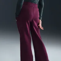 Nike Sportswear Club Fleece Girls' Wide-Leg Pants колір червоний