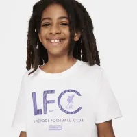 Liverpool FC Mercurial Big детские Nike Soccer футболка цвет белый