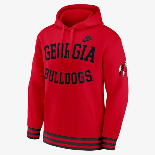 Georgia Bulldogs Legacy Retro Men’s Nike College Pullover Толстовка з капюшоном колір червоний