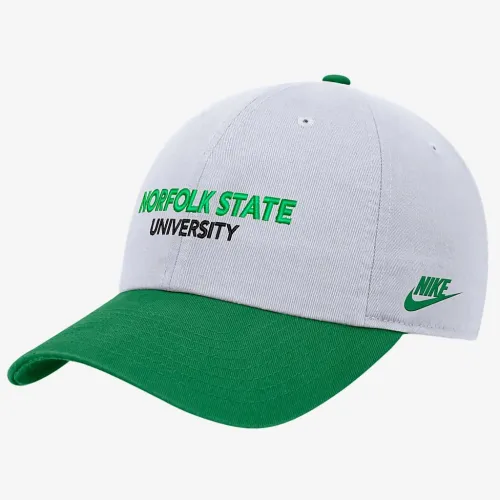 Norfolk State Nike College Adjustable Cap цвет белый