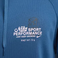 Nike мужские Dri-FIT Hooded Fitness Pullover синий