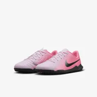 Nike Jr. Tiempo Legend 10 Club Little/Big детские TF Low-Top Soccer Кроссовки Pink