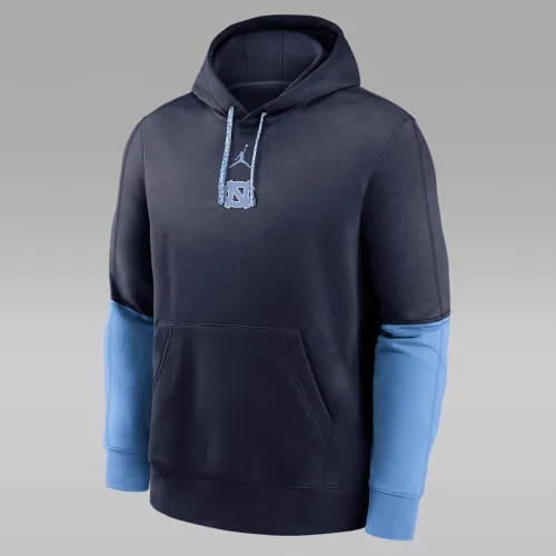 North Carolina Tar Heels Sideline Team Issue Club чоловічі Nike College Pullover Толстовка з капюшоном блакитний