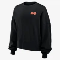 Nike Naomi Osaka жіноча Phoenix Fleece Tennis Crew-Neck світшот колір чорний