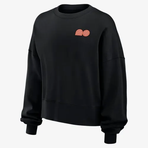 Nike Naomi Osaka жіноча Phoenix Fleece Tennis Crew-Neck світшот колір чорний
