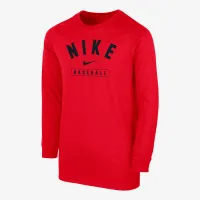 Nike Baseball Big детские (для мальчиков) Long-Sleeve футболка цвет красный