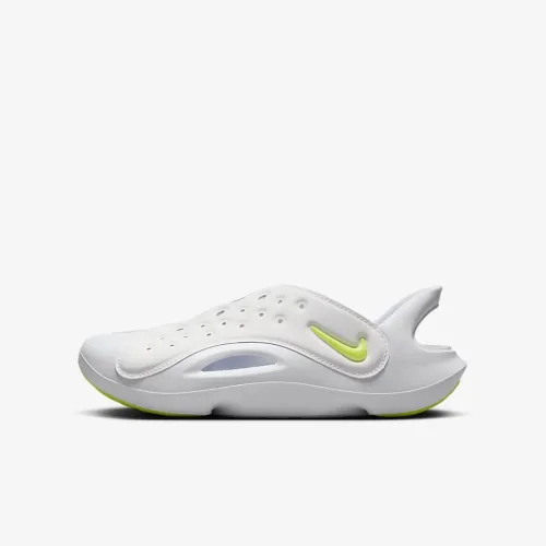 Nike Aqua Swoosh Big дитячі босоніжки колір білий