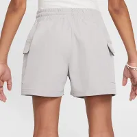 Nike Sportswear Girls' Woven Cargo шорты цвет серый