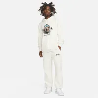 Nike LeBron мужские Open Hem Fleece Pants цвет серый