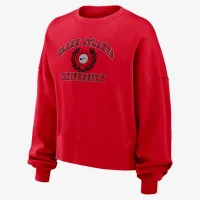 Clark Atlanta женская Nike College Crew-Neck свитшот цвет красный