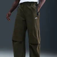 Nike Tech мужские Open-Hem Woven Pants цвет зеленый