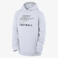 Nike Swoosh Club Fleece Big дитячі Football Pullover Толстовка з капюшоном колір білий