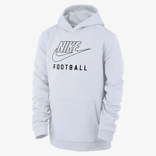 Nike Swoosh Club Fleece Big дитячі Football Pullover Толстовка з капюшоном колір білий