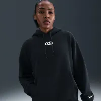 Caitlin Clark Nike баскетбольные Fleece Pullover Толстовка с капюшоном цвет черный