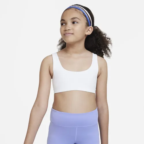Nike Alate All U Big детские (Girls') Sports Bra цвет белый