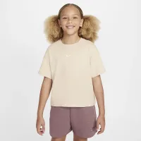 Nike Sportswear Essential Big детские (Girls') футболка цвет коричневый