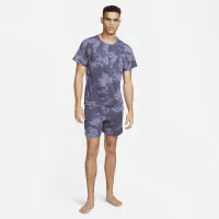 Nike Dri-FIT чоловічі Allover Print Short-Sleeve Yoga Top колір сірий
